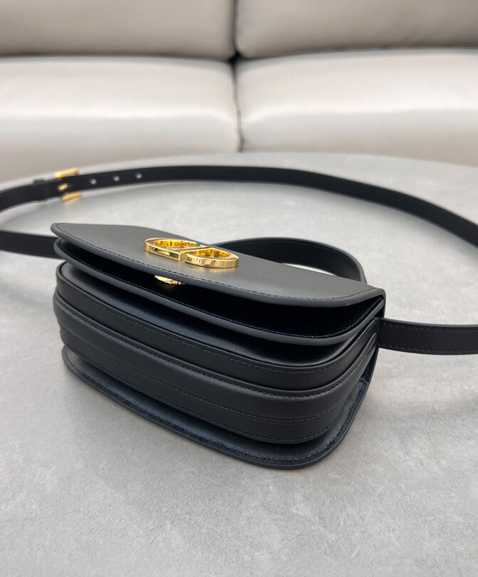 Christian Dior Small 30 Montaigne Avenue Top Handle Bag Black